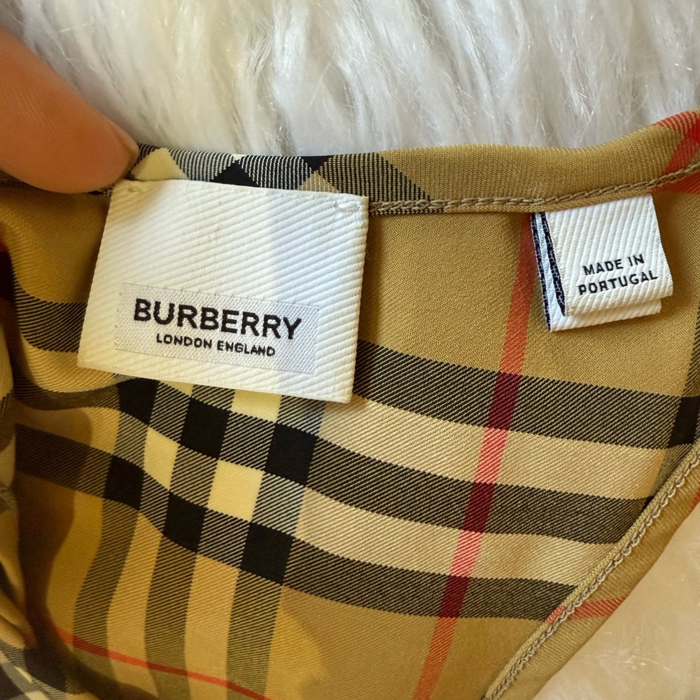 Burberry Checkered Top in Tan and Black - Picture 4 of 5